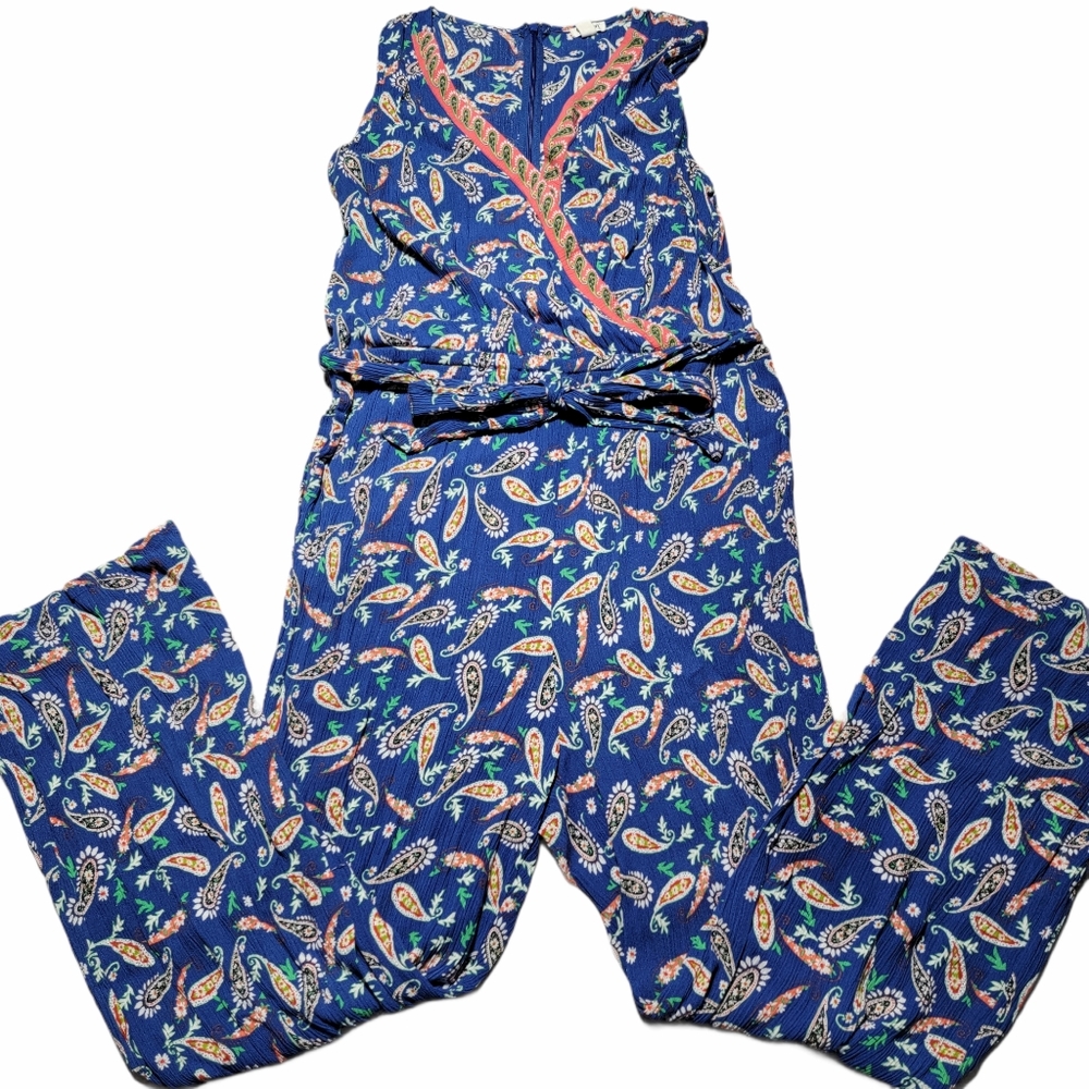 Westport Paisley Sleeveless Jumpsuit.